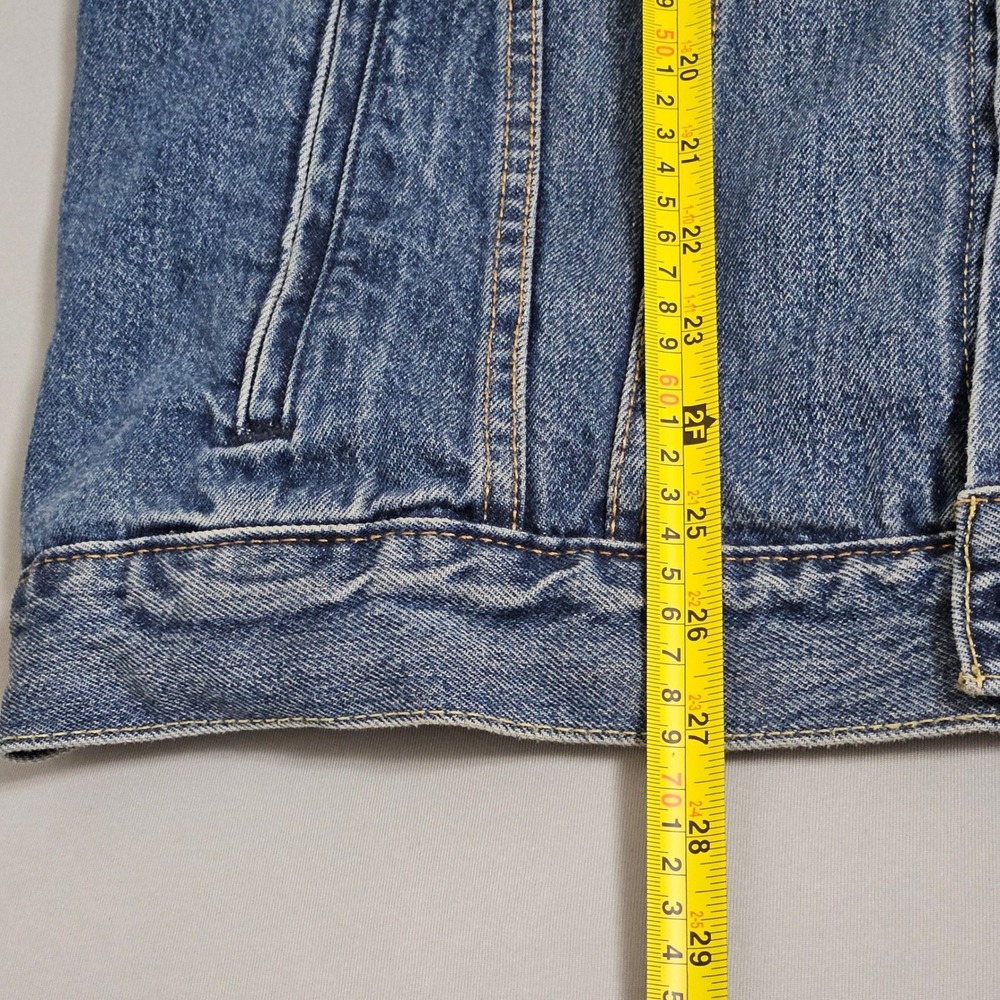 VTG Style Levi's Relaxed Denim Trucker Jacket Retro 90s Indigo Blue Grunge L - Picture 12 of 12